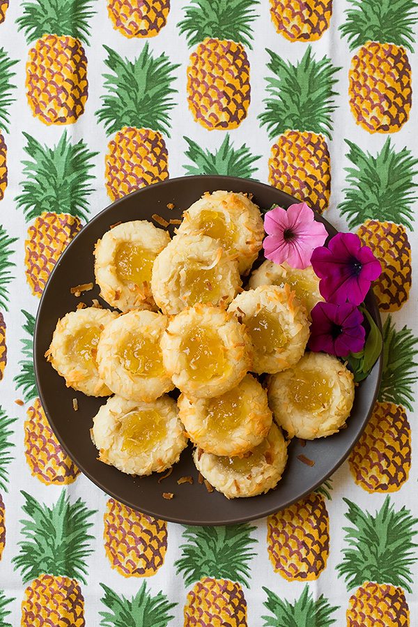 Pineapple Coconut Thumbprints: Customizable Tropical Cookies